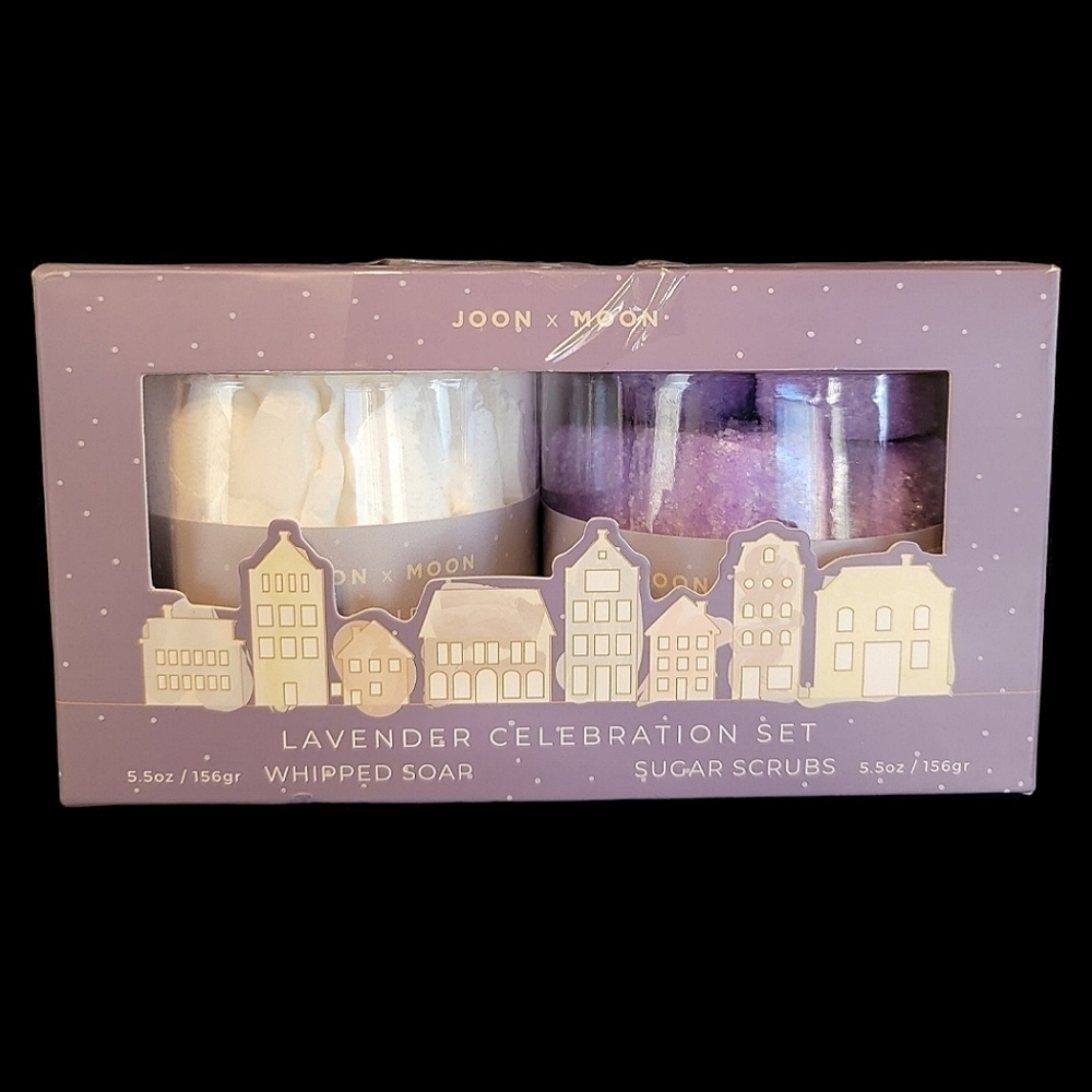 NEW Joon x Moon Lavender Celebration Bath Set Sugar Scrub Whipped Soap
